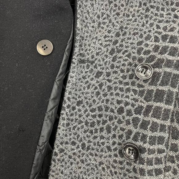 Patrizia Pepe Wool Cashmere Double Breasted Coat Gray Size 42/ S - Picture 8 of 10